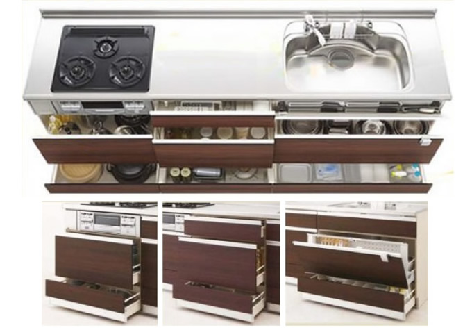 システムキッチン サンウェーブ アミィの機能